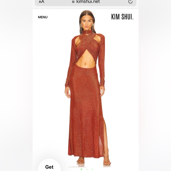 Kim Shui Dresses & Skirts - Kim Shui Glitter Wrap Dress